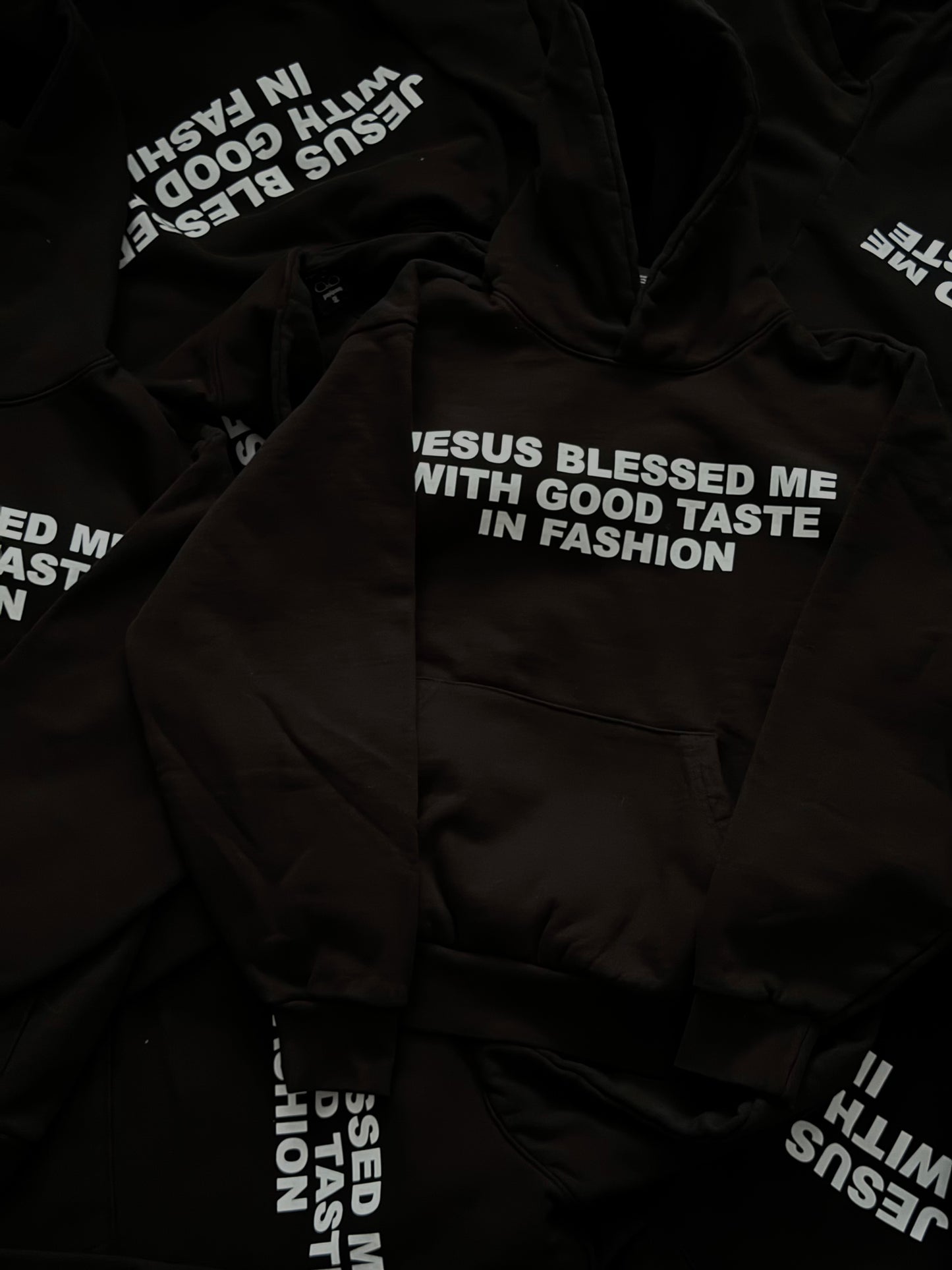 “JESUS BLESSED ME WITH GOOD TASTE IN FASHION” HEAVYWEIGHT HOODIE